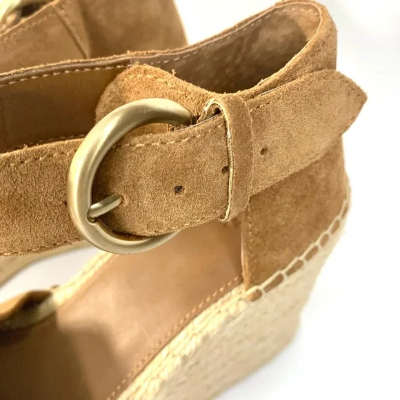 Marc Fisher Tan Wedge Sandals - Picture 6 of 11